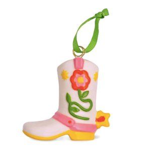 NEW IN BOX ban.do Cowboy Boot Ornament